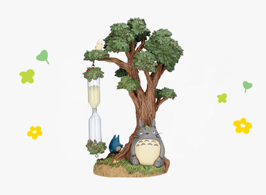 [이웃집 토토로] 디오라마 모래시계(녹나무와 토토로)